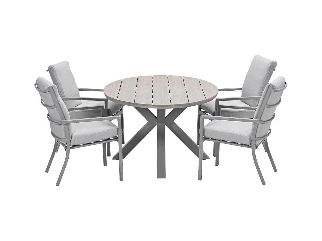 Ensemble de jardin Garden Impressions Senja - Tulli - sable de la vallée - 180x115 cm - 5 pièces