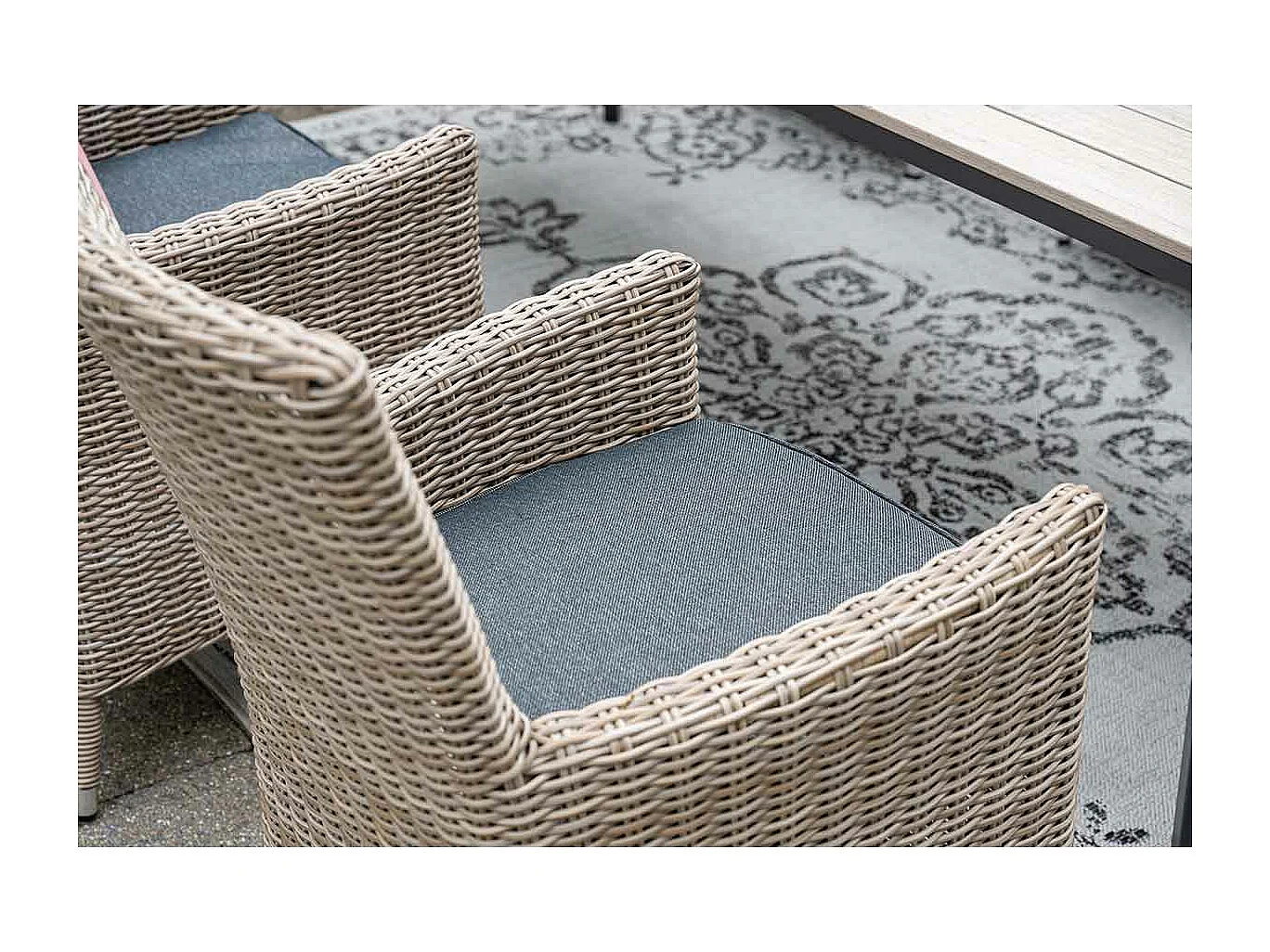 Ensemble de jardin Garden Impressions Sharon - Penedo - saule vintage - 230x100 cm - 7 pièces