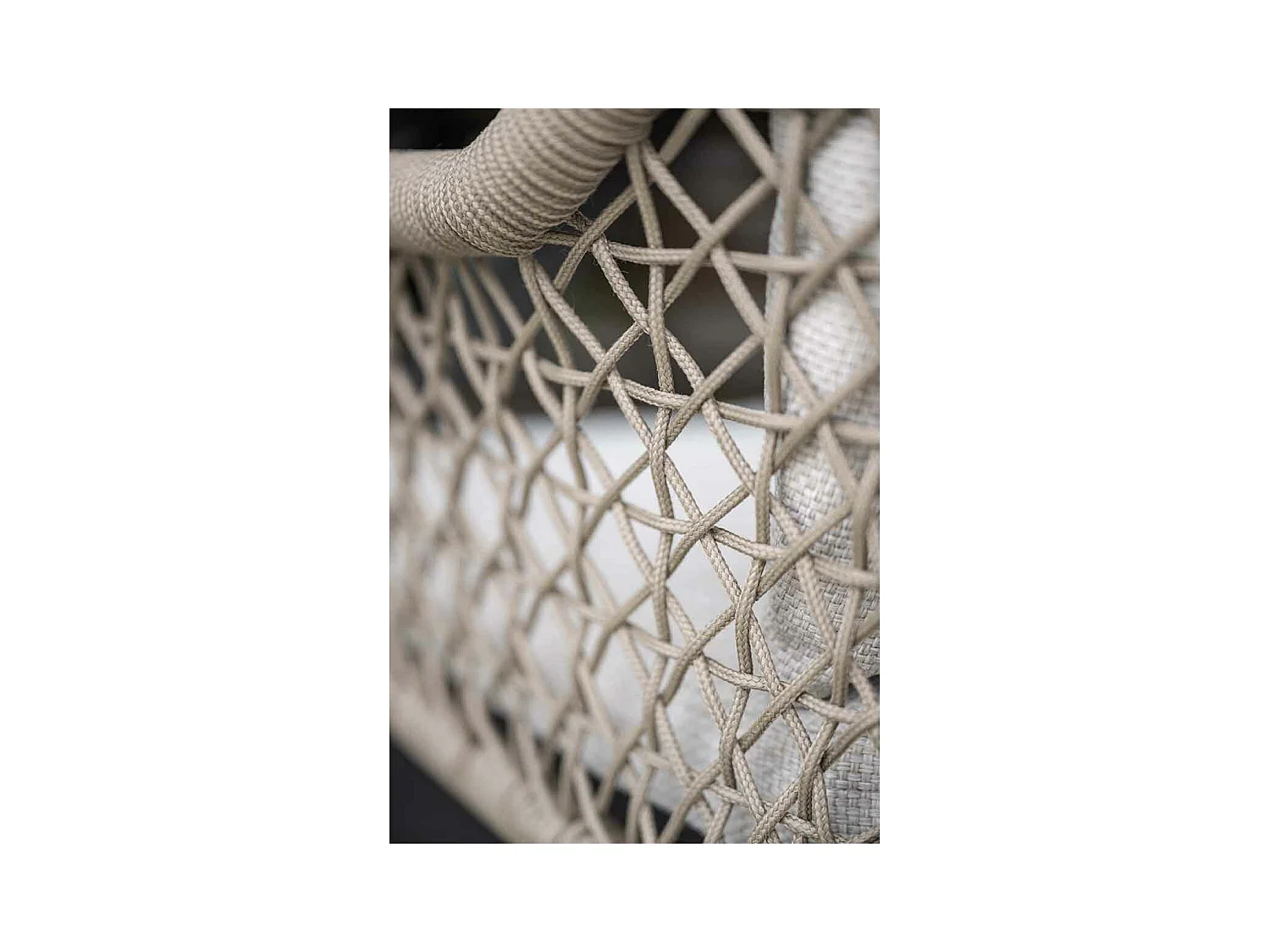 Ensemble de jardin Garden Impressions Pemba - Tulli - taupe - 220x115 cm - 7 pièces