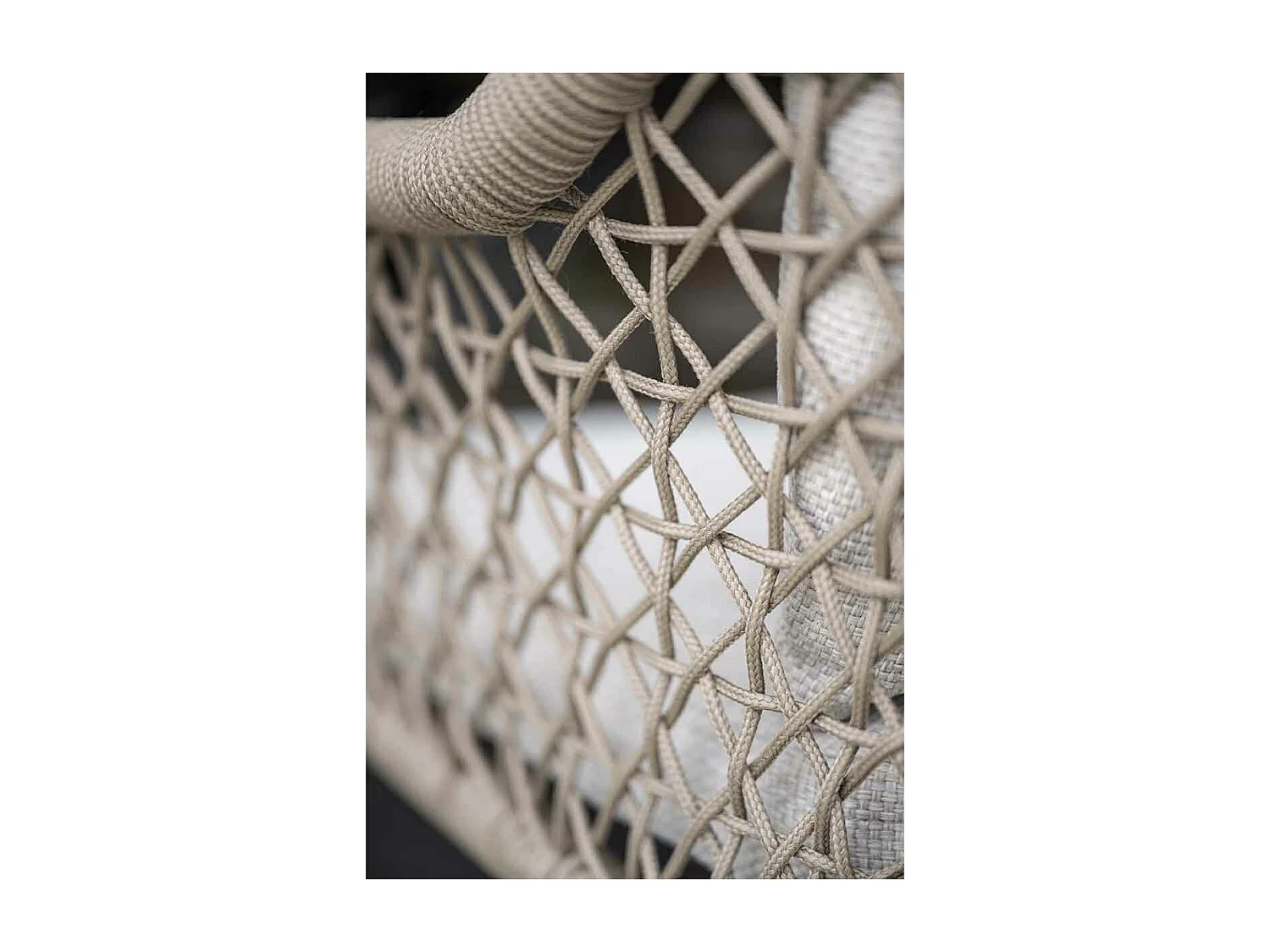 Ensemble de jardin Garden Impressions Pemba - Tulli - taupe - 220x115 cm - 7 pièces