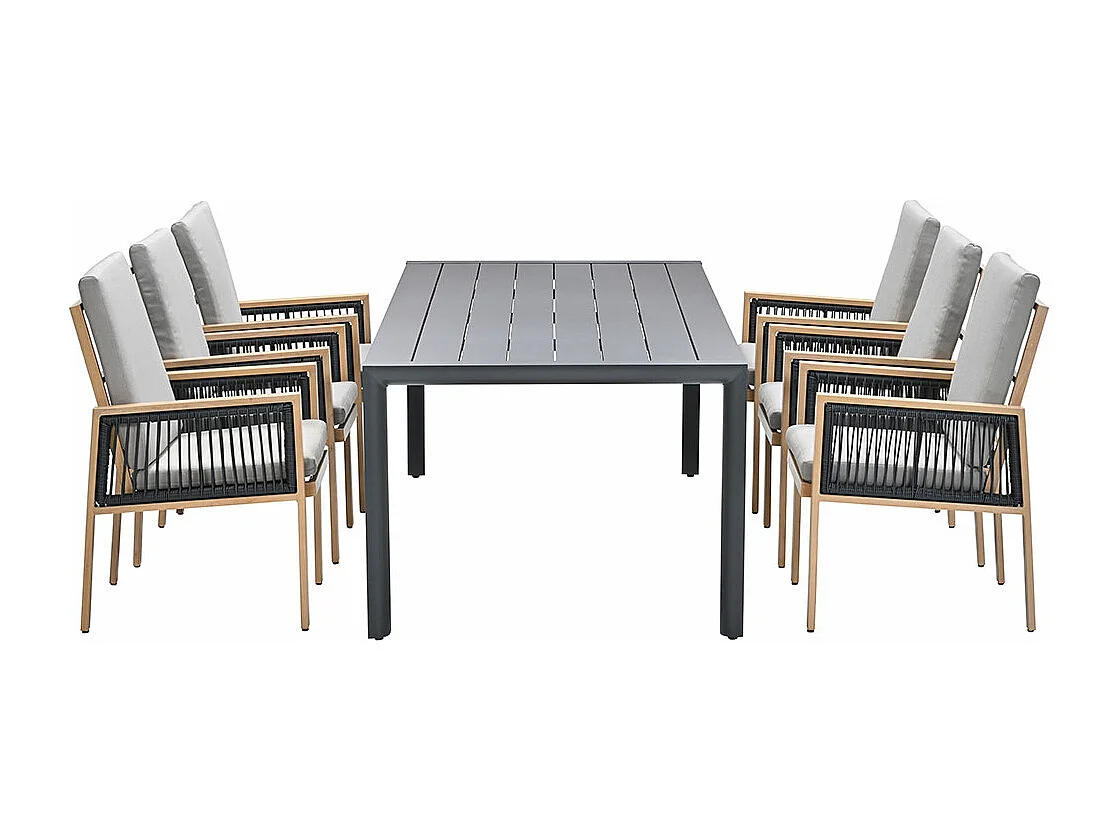 Garden Impressions San Capri tuinset 7-delig - Adana tuintafel 220x100 cm