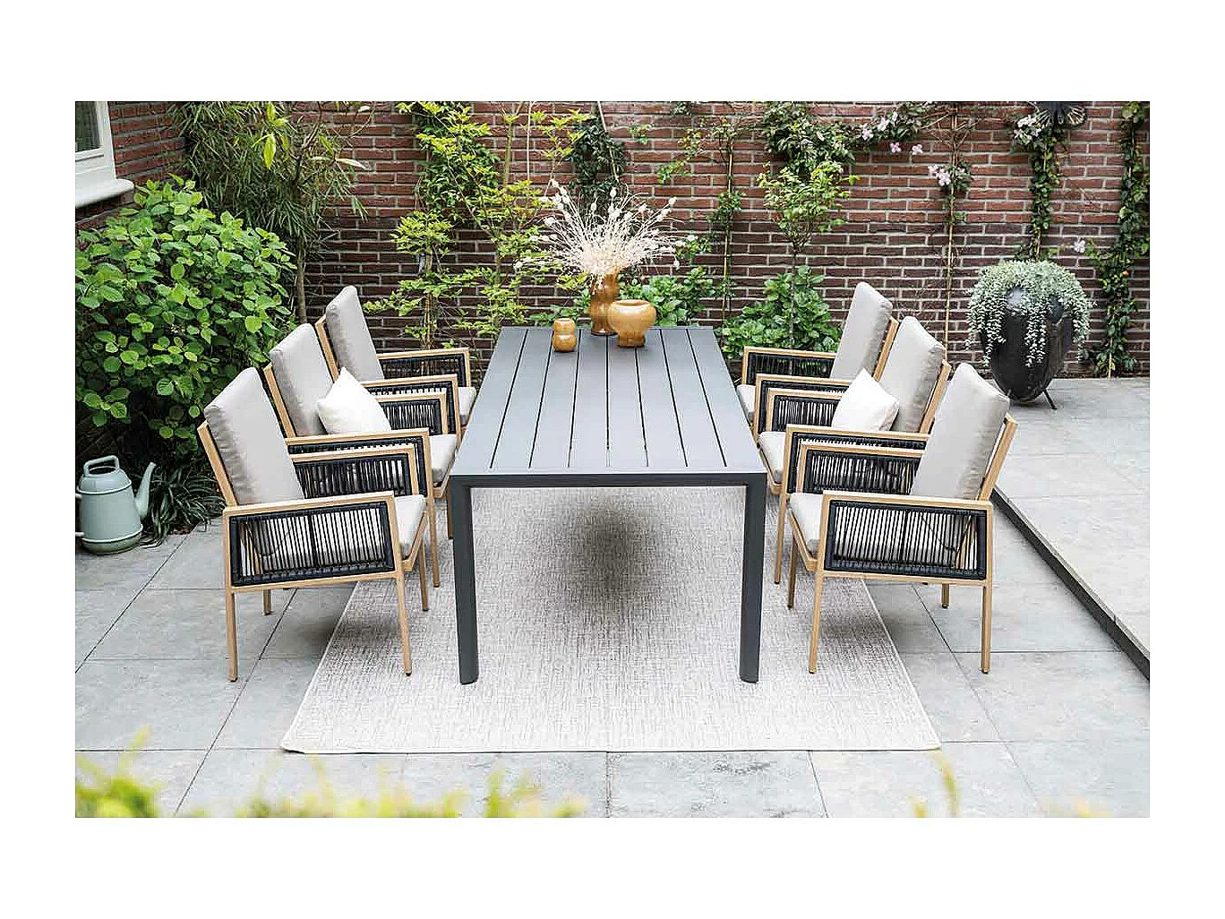 Garden Impressions San Capri tuinset 7-delig - Adana tuintafel 220x100 cm