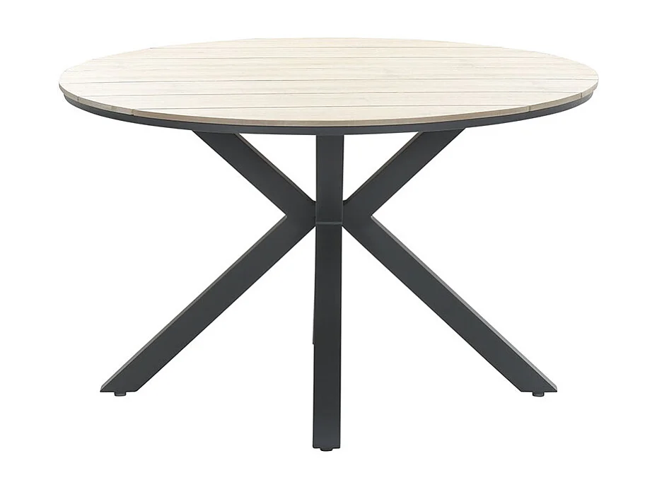 Ensemble de jardin Garden Impressions Yima 5-pièces Gris clair - table de jardin Tulli brun Ø122 cm