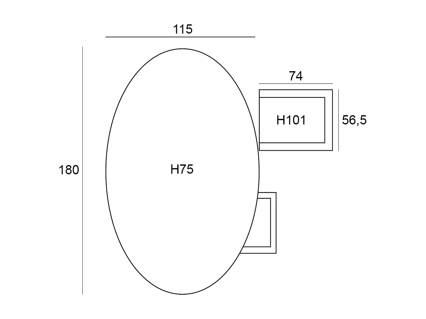 Garden Impressions Aleria tuinset 5-delig - Tulli tuintafel 180x115 cm - light teak vironwood
