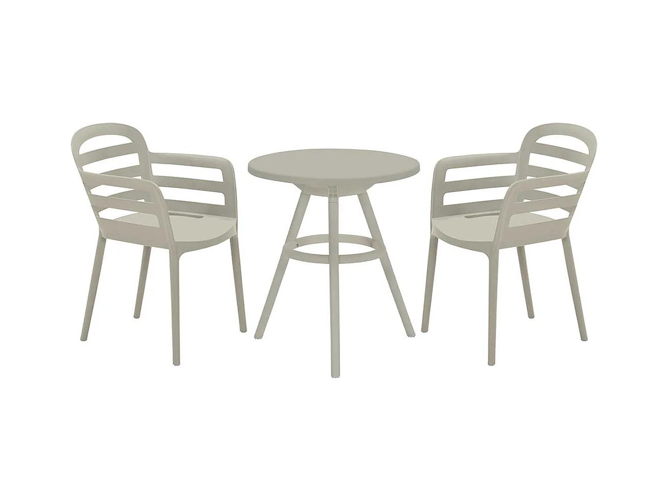 Ensemble de balcon Garden Impressions Mira 3-Piece - table de jardin Faria Ø60 cm Sable