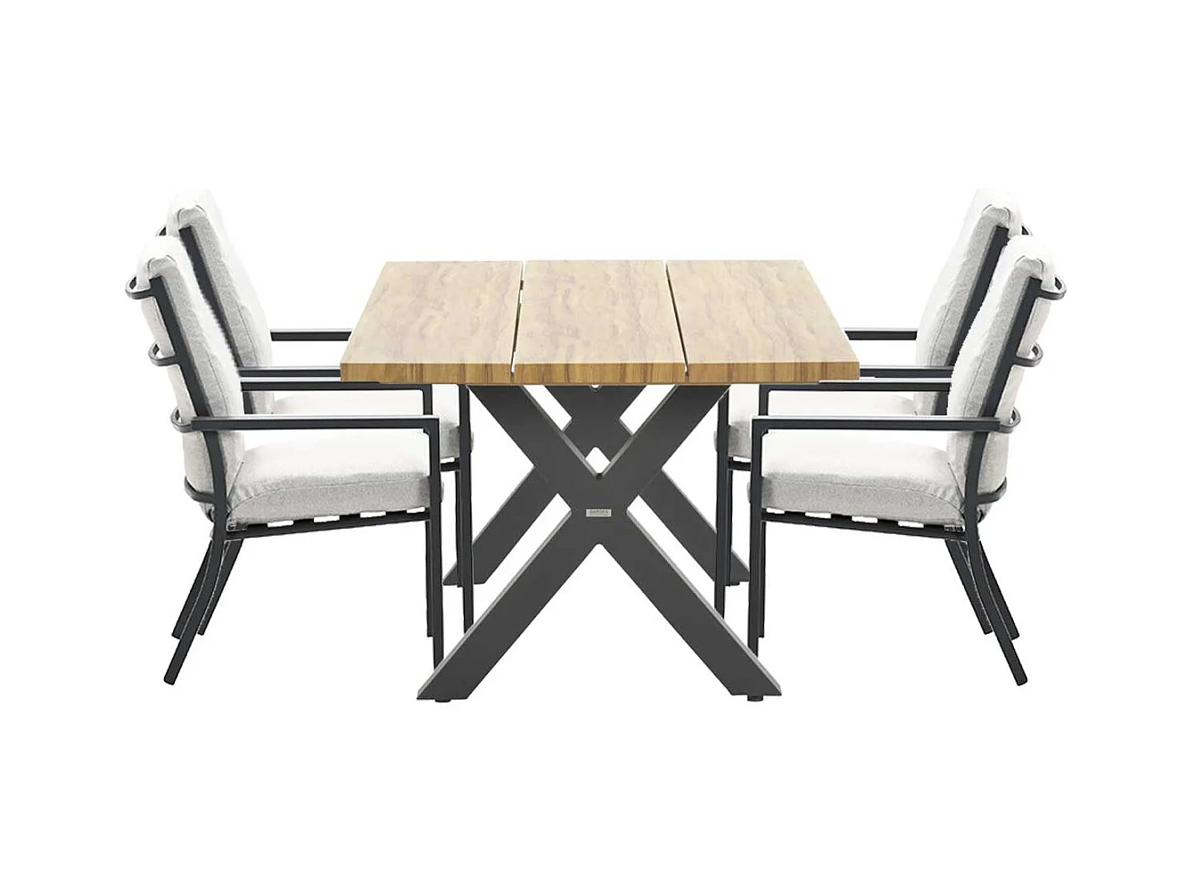 Ensemble de jardin Garden Impressions Senja 5 pièces - Table de jardin Zadar 180x100 cm