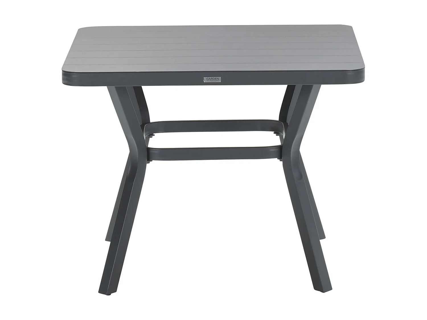 Ensemble de jardin Garden Impressions Ross noir 3-Pièces - table de jardin Mina 90x90 cm