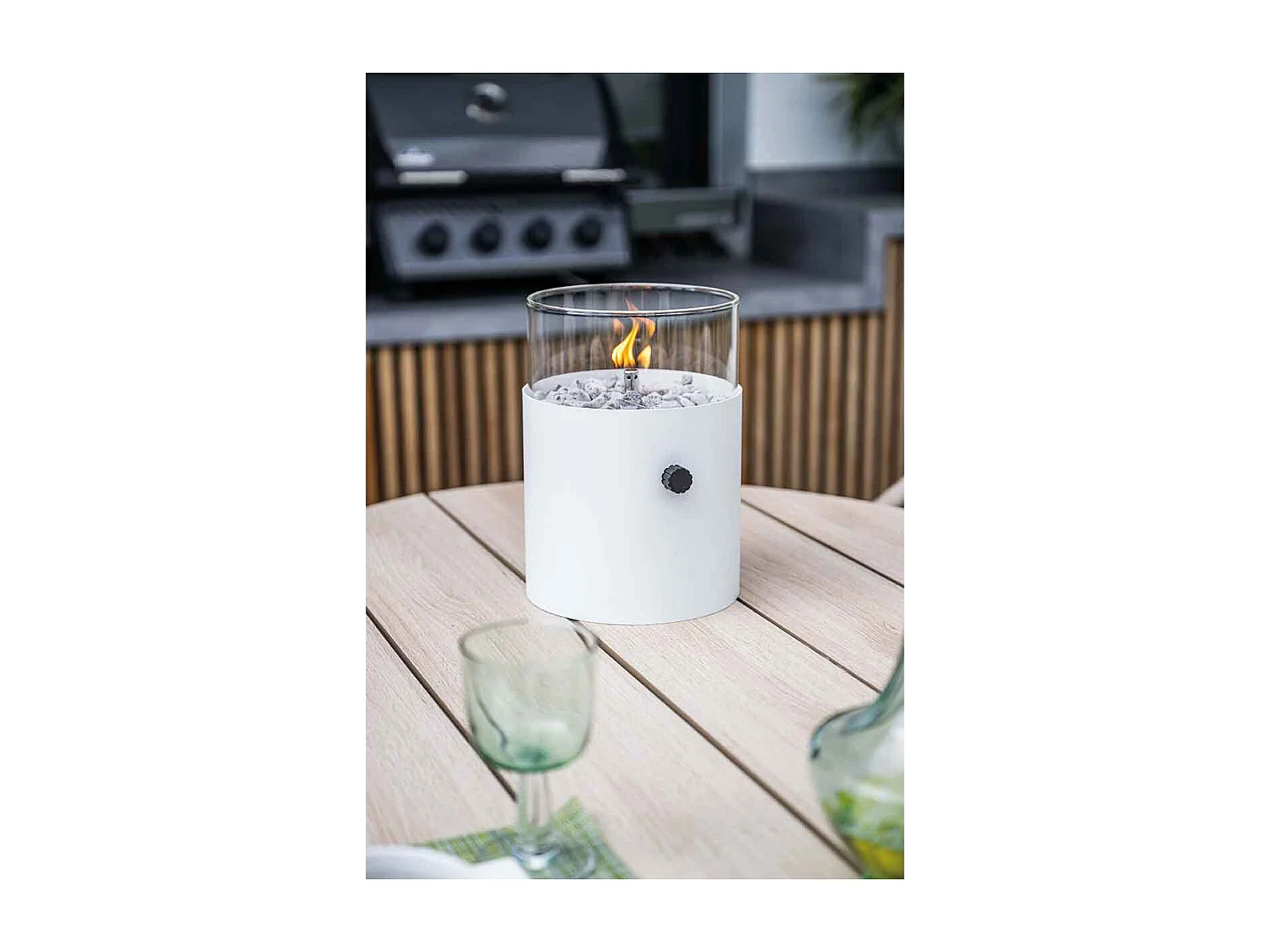 Ensemble de jardin Garden Impressions Senja - Tulli - sable de la vallée - 220x115 cm - 7 pièces