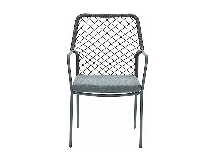 Ensemble de jardin Garden Impressions Ross 5-pièces noir - table de jardin Mina 90x90 cm