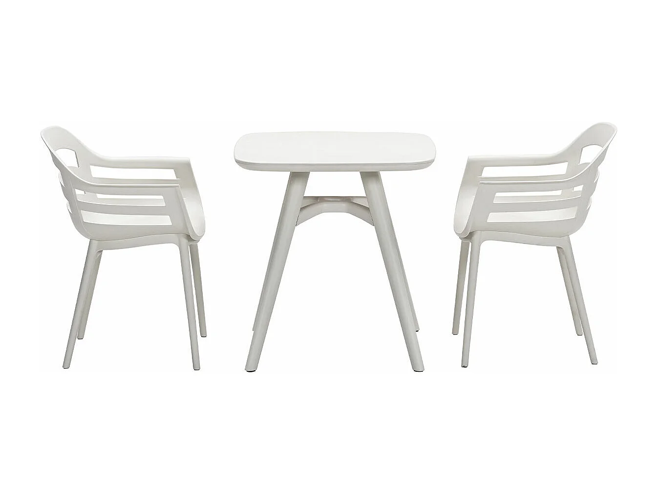 Garden Impressions Sunny balkonset 3-delig - Hareno tuintafel 71x71 cm - zand