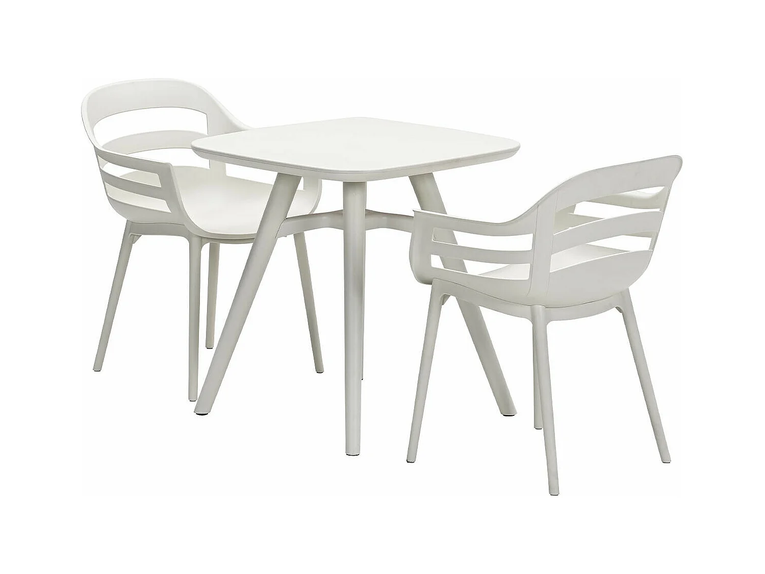 Garden Impressions Sunny balkonset 3-delig - Hareno tuintafel 71x71 cm - zand