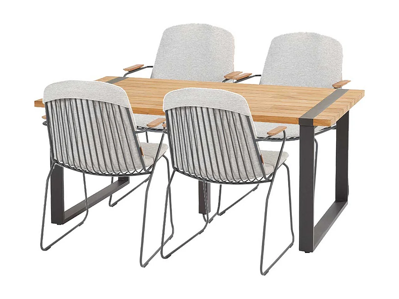 Taste by 4 Seasons Veneto tuinset 5-delig - Alto tuintafel 180x100 cm