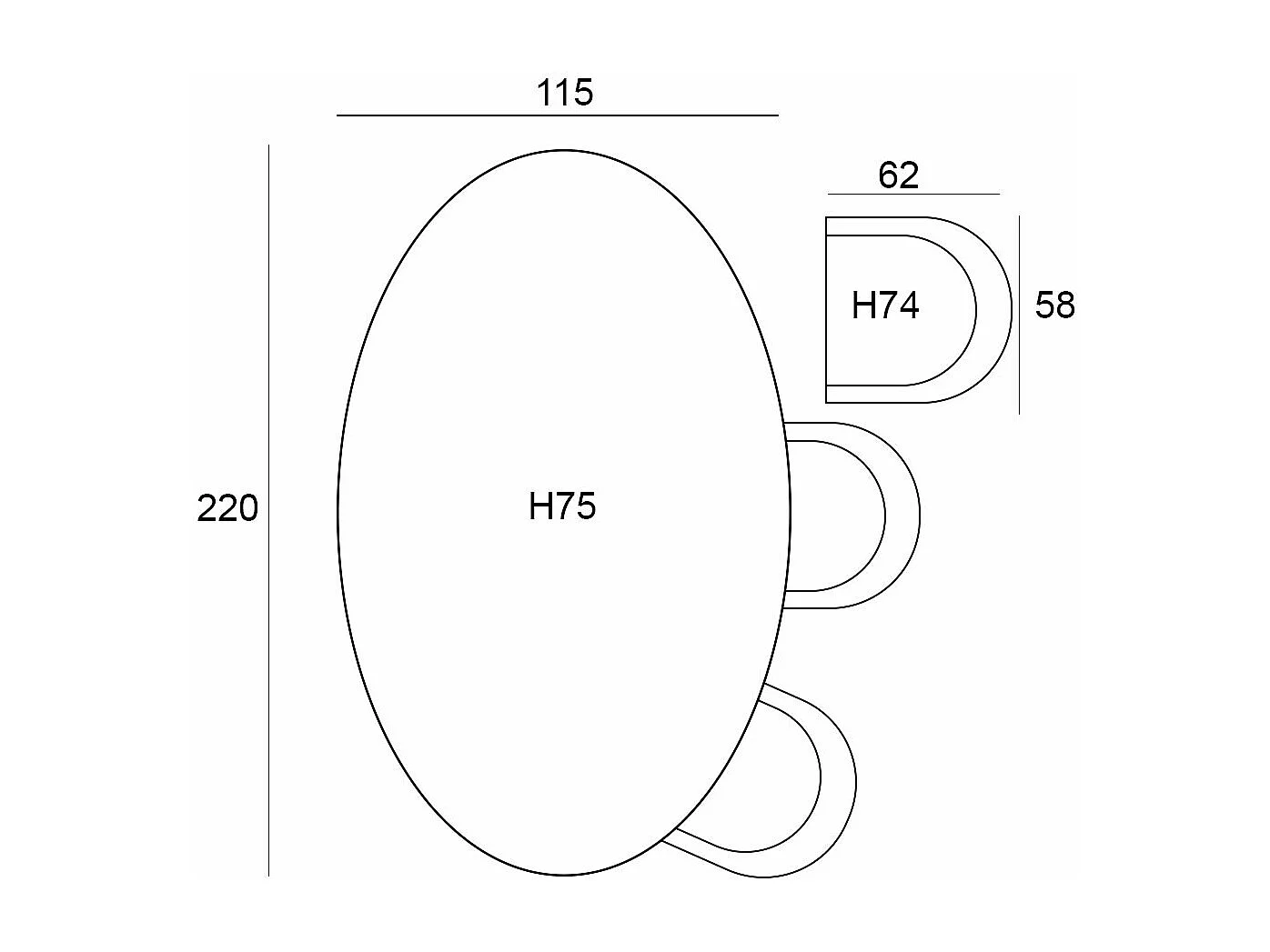 Garden Impressions Tarera tuinset 7-delig dakar sand - Tulli tuintafel 220x115 cm - light teak vironwood