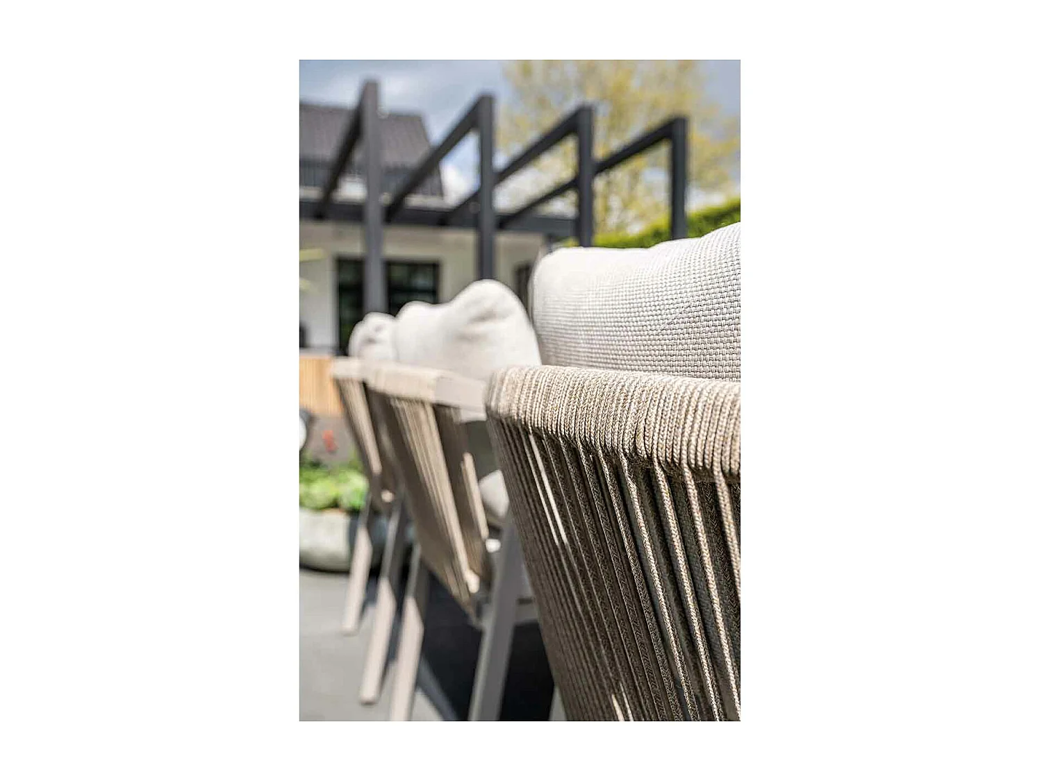 Garden Impressions Tarera tuinset 7-delig dakar sand - Tulli tuintafel 220x115 cm - light teak vironwood