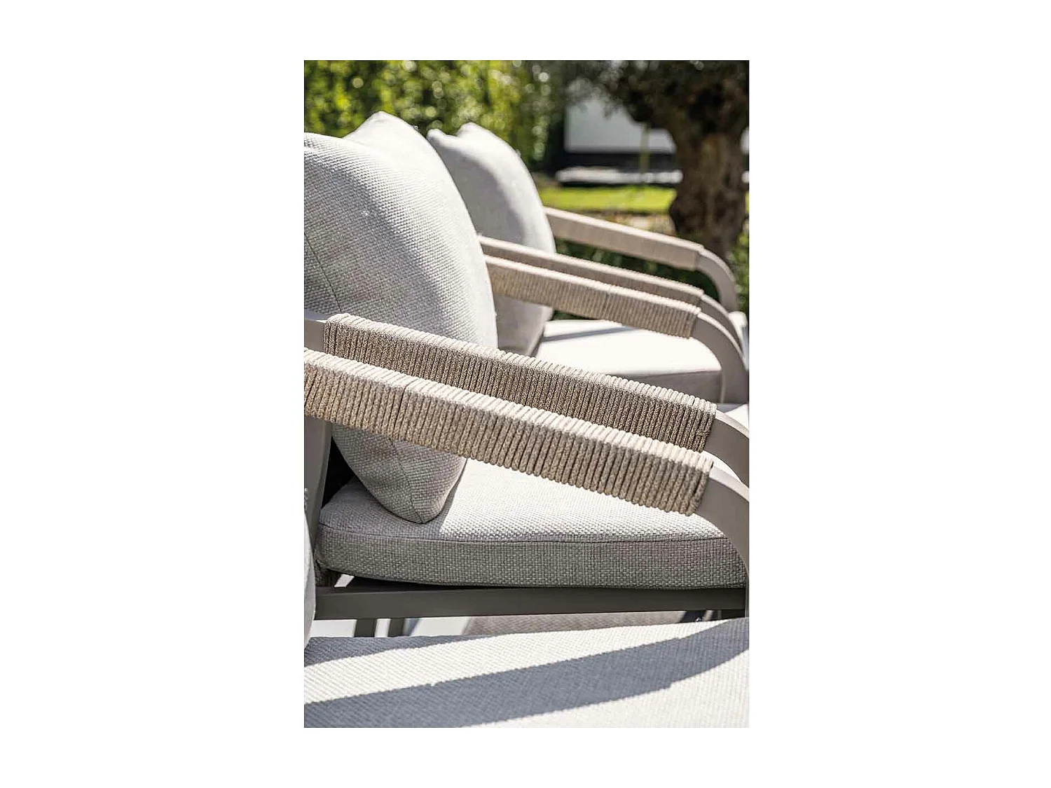 Garden Impressions Tarera tuinset 7-delig dakar sand - Tulli tuintafel 220x115 cm - light teak vironwood