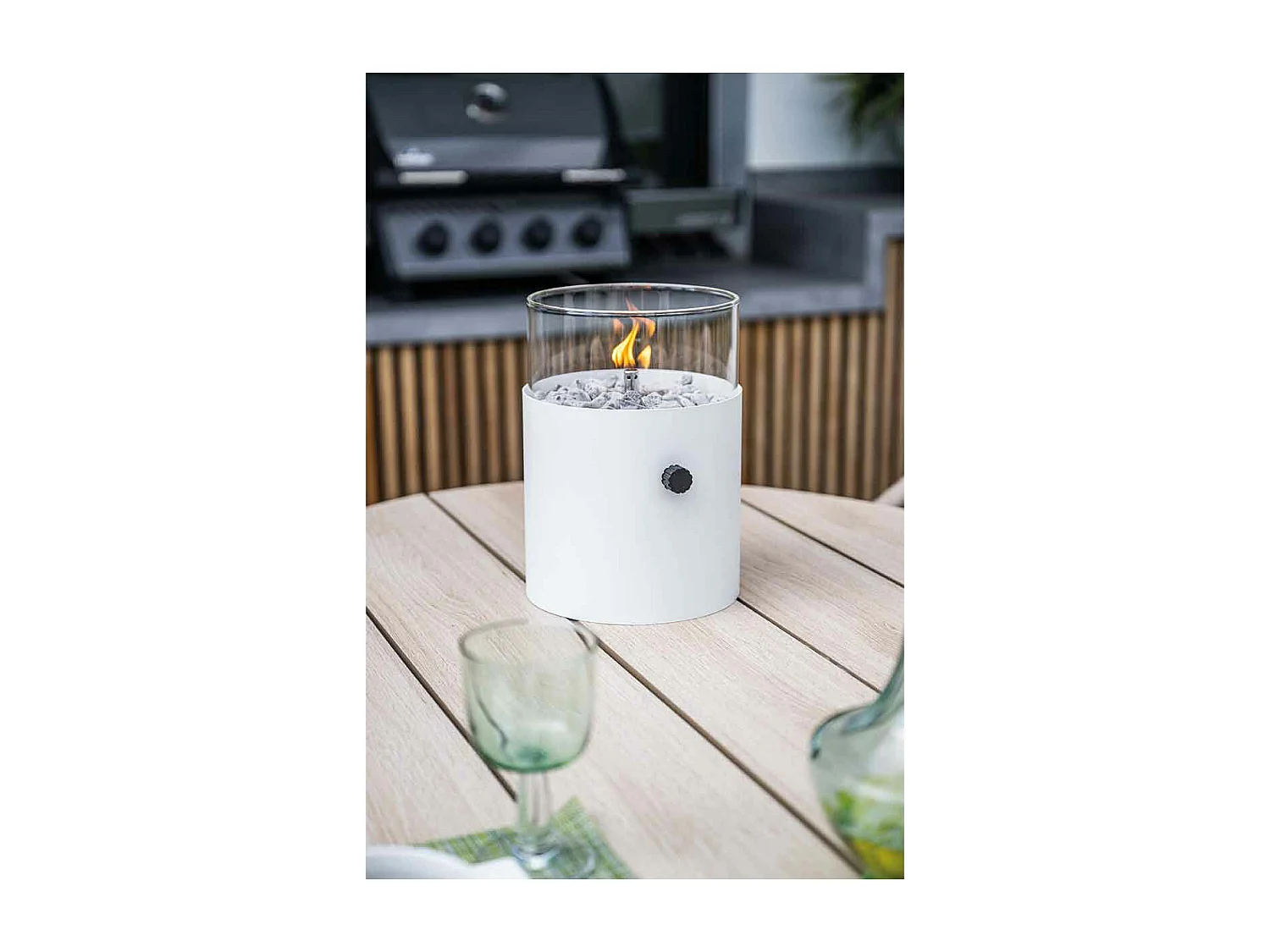 Garden Impressions Tarera tuinset 7-delig dakar sand - Tulli tuintafel 220x115 cm - light teak vironwood