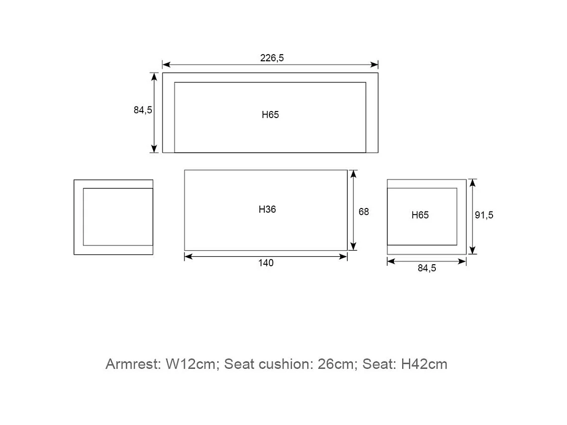 Garden Impressions Malakka loungebank - light teak look