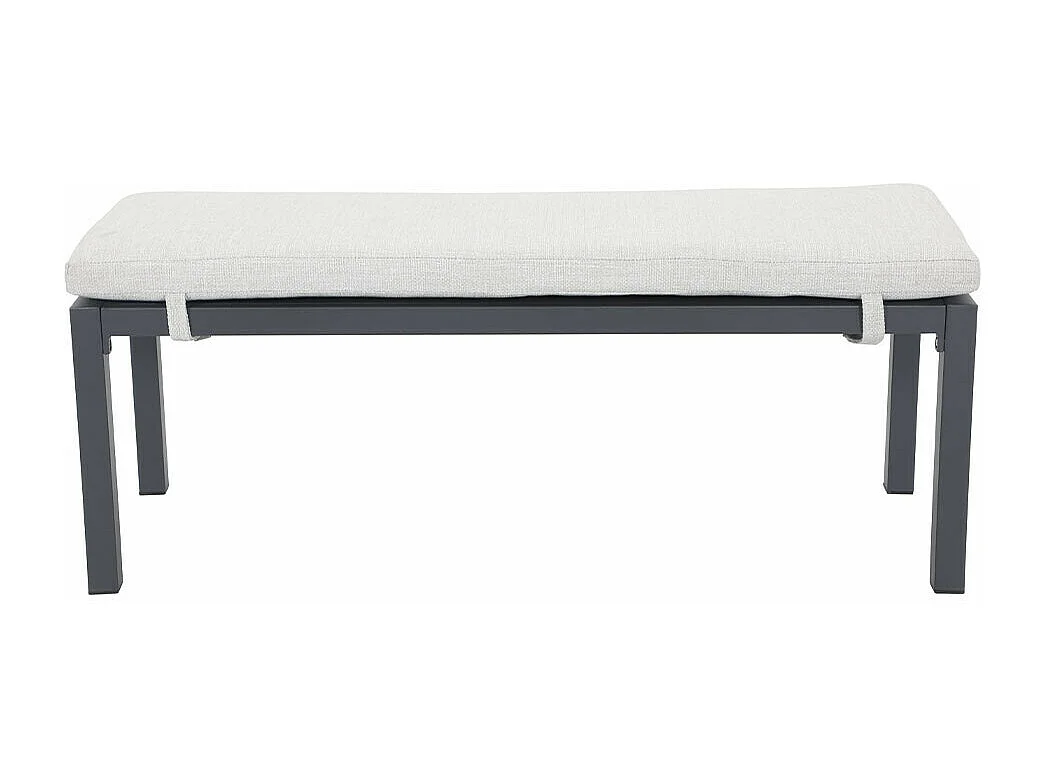 Garden Impressions banc de sport Tarera gris foncé 120x45 cm