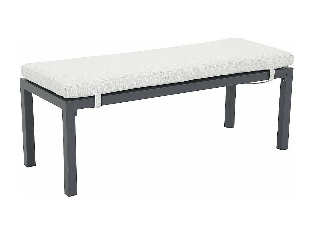 Garden Impressions banc de sport Tarera gris foncé 120x45 cm