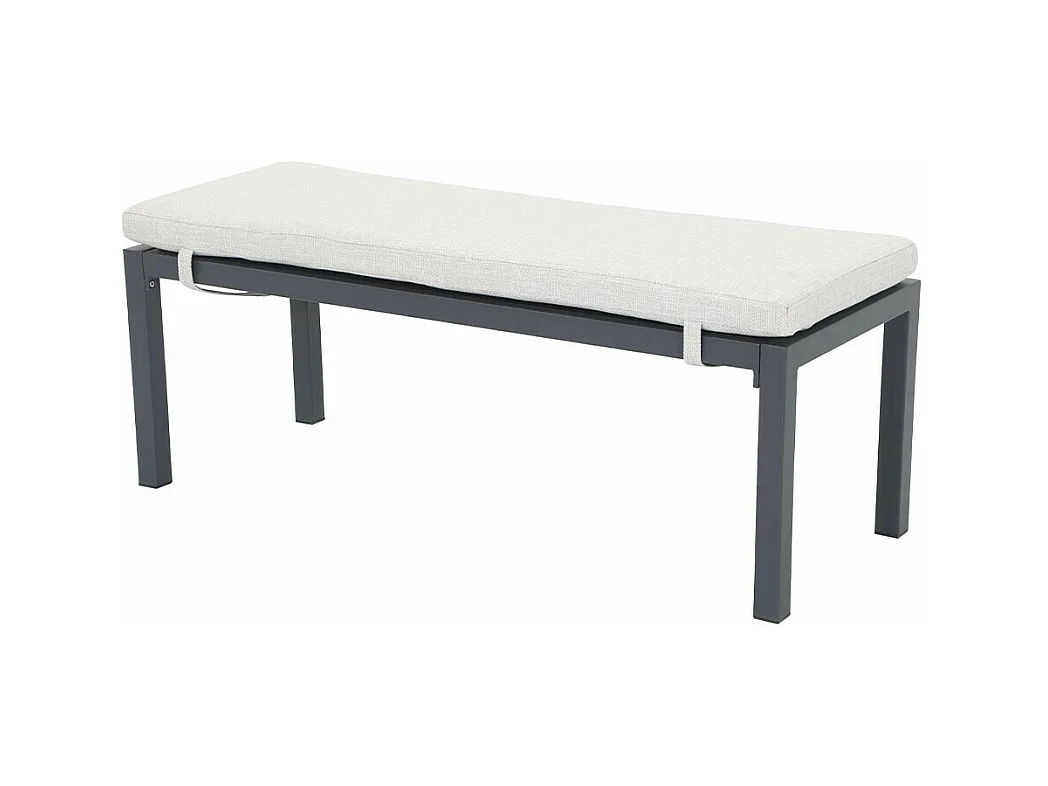Garden Impressions banc de sport Tarera gris foncé 120x45 cm