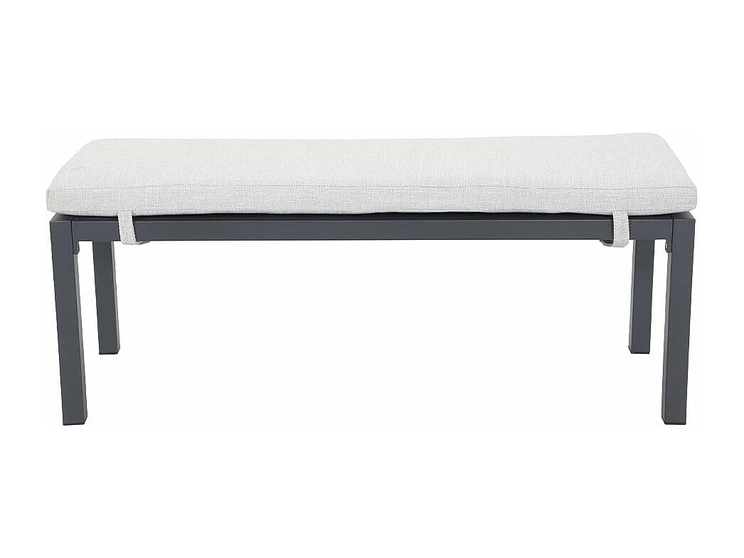 Garden Impressions banc de sport Tarera gris foncé 120x45 cm