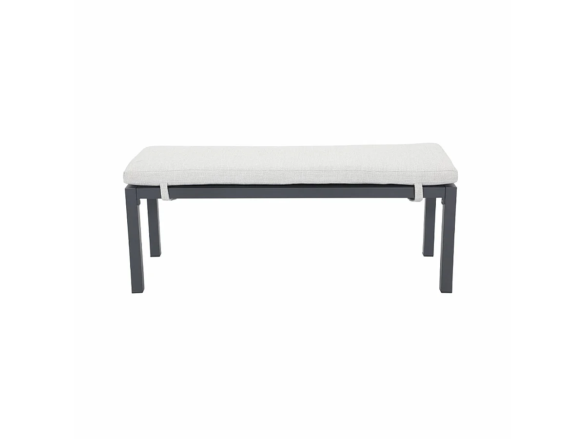 Garden Impressions Tarera sportbank 120x45 cm - donker grijs