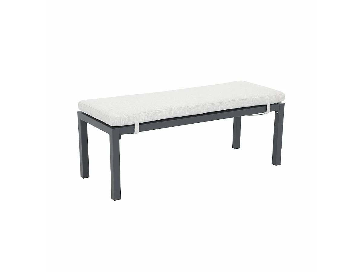Garden Impressions Tarera sportbank 120x45 cm - donker grijs