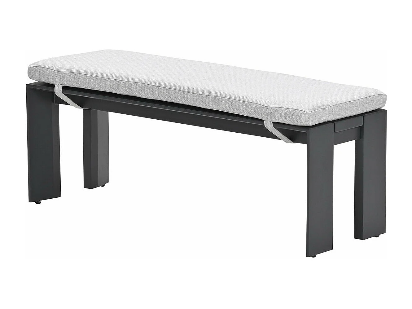 Garden Impressions banc de sport Malakka gris foncé 115,5x43 cm