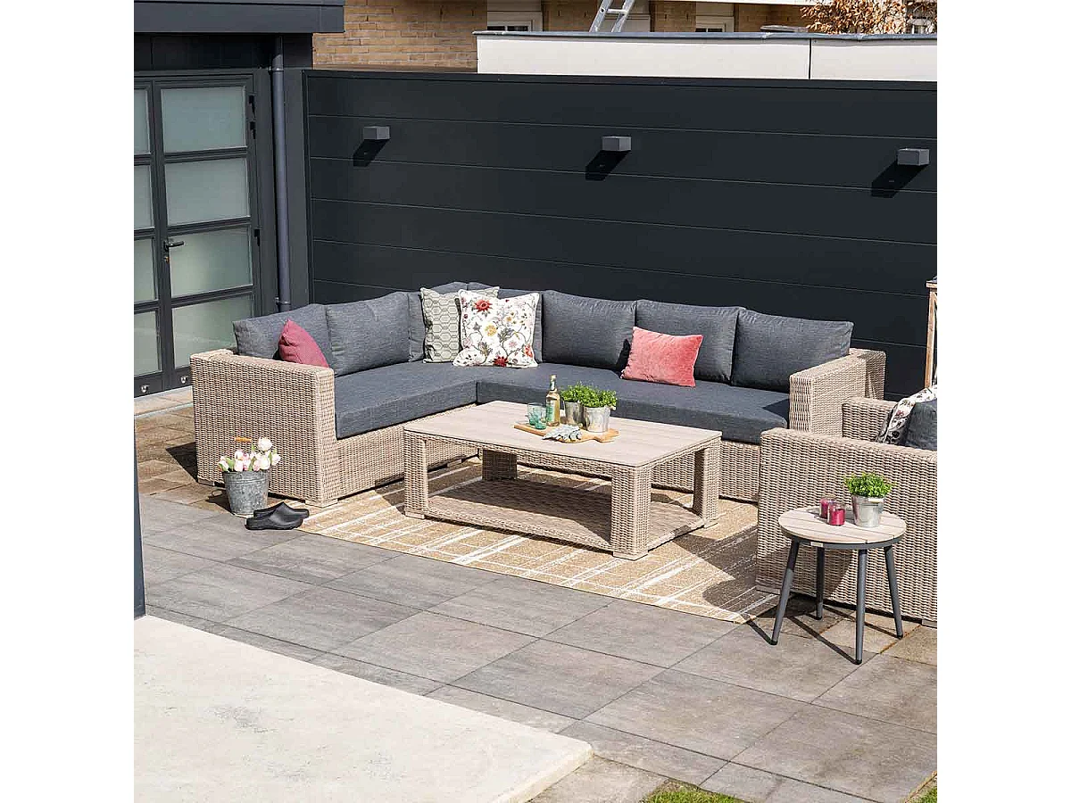 Garden Impressions Tennessee loungebank 2-delig links - vintage willow