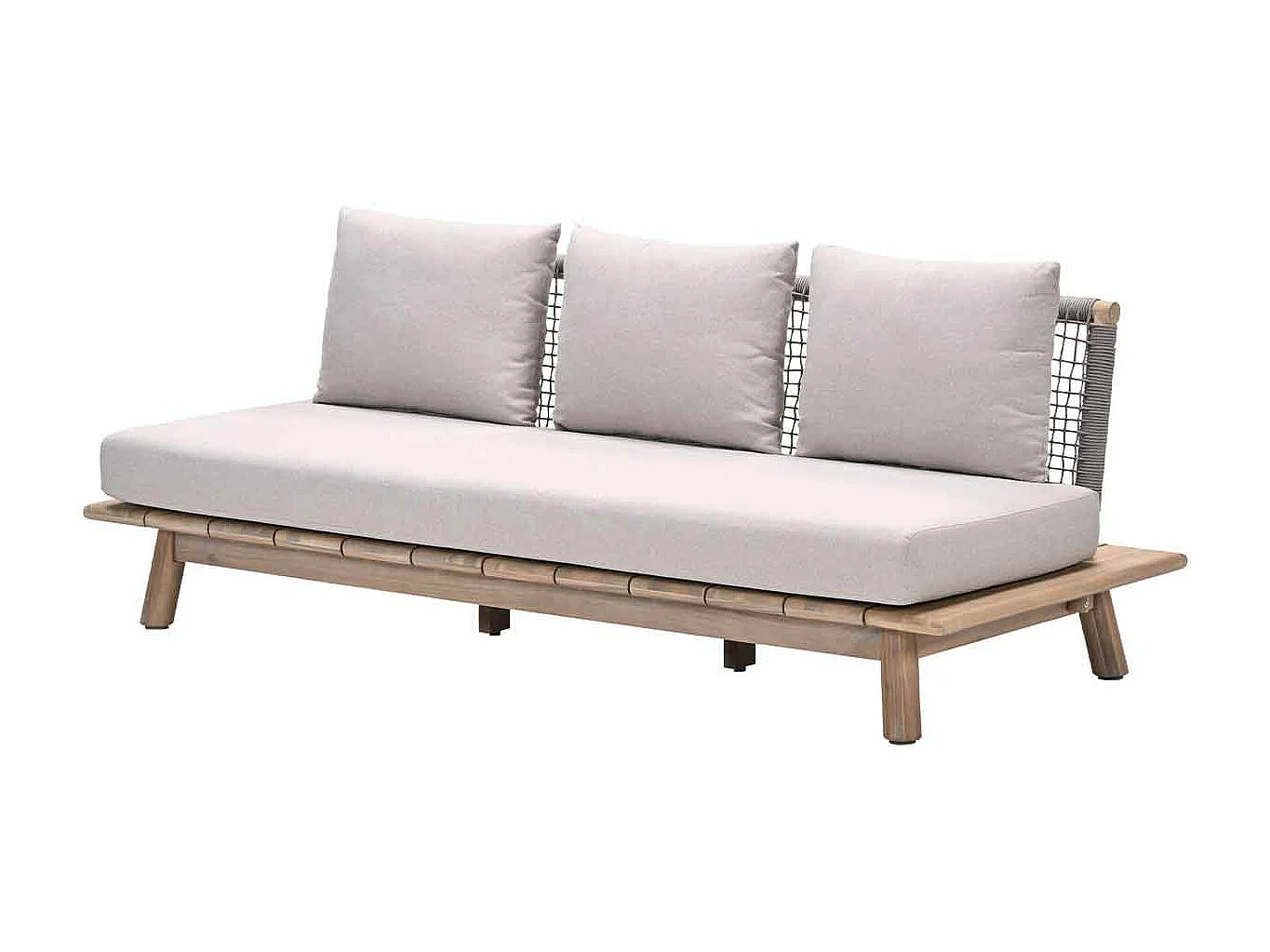 Canapé lounge Garden Impressions San Namut - gris sable 3 places