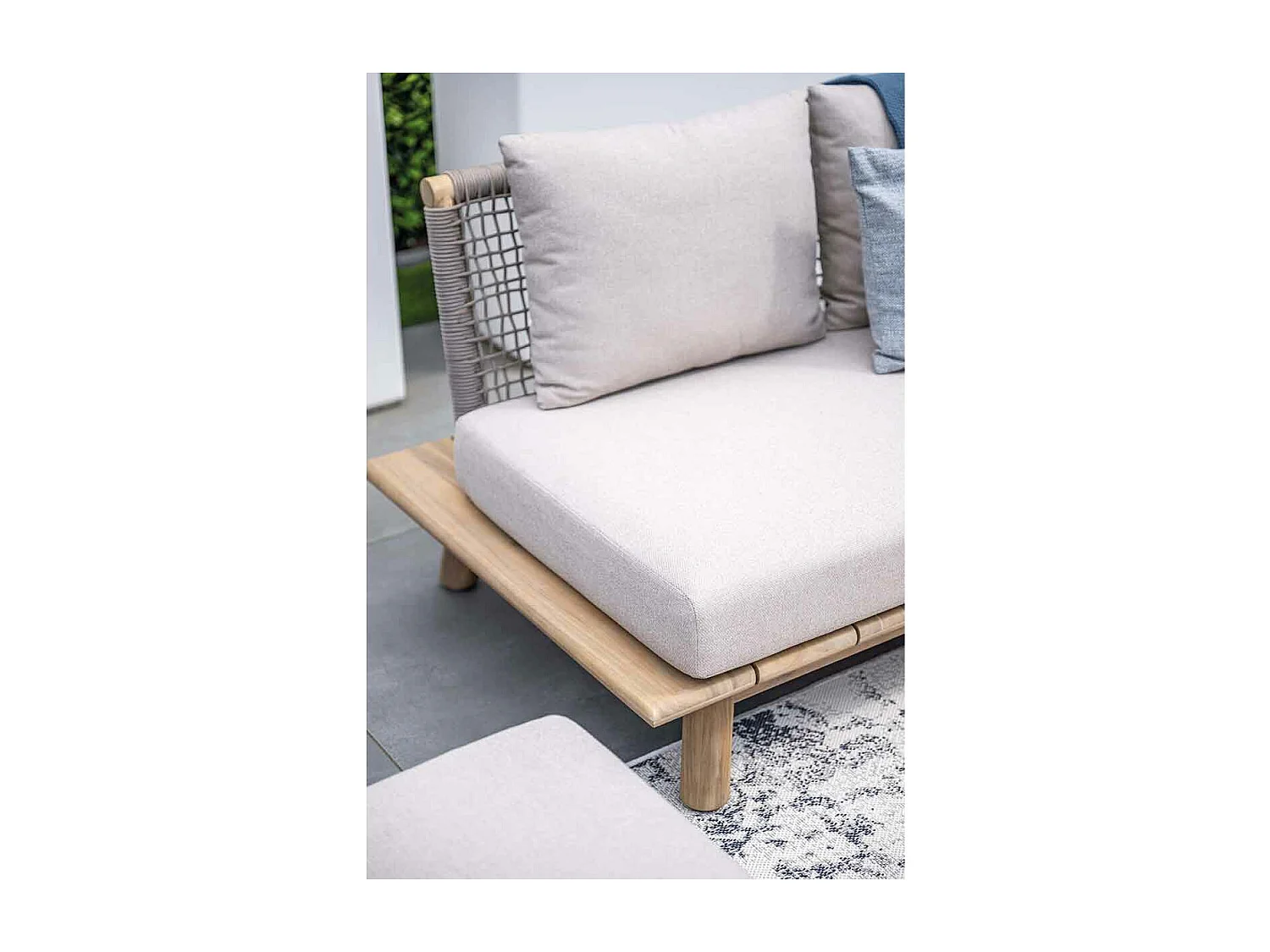 Canapé lounge Garden Impressions San Namut - gris sable 3 places