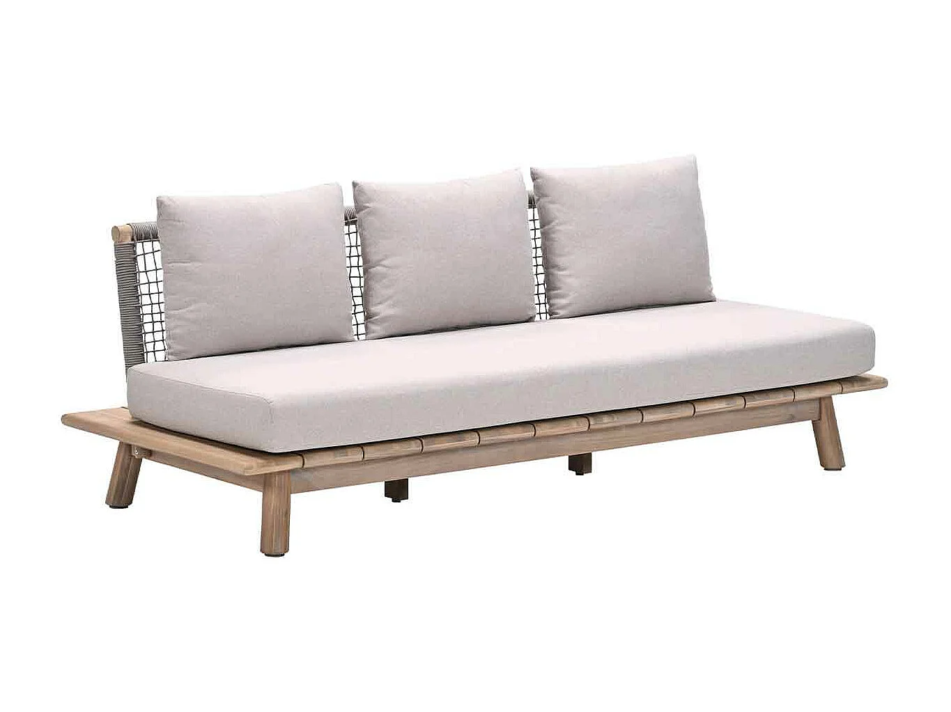 Canapé lounge Garden Impressions San Namut - gris sable 3 places