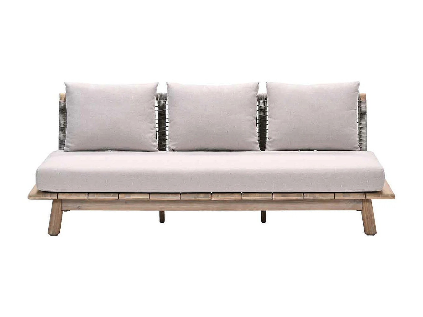 Canapé lounge Garden Impressions San Namut - gris sable 3 places