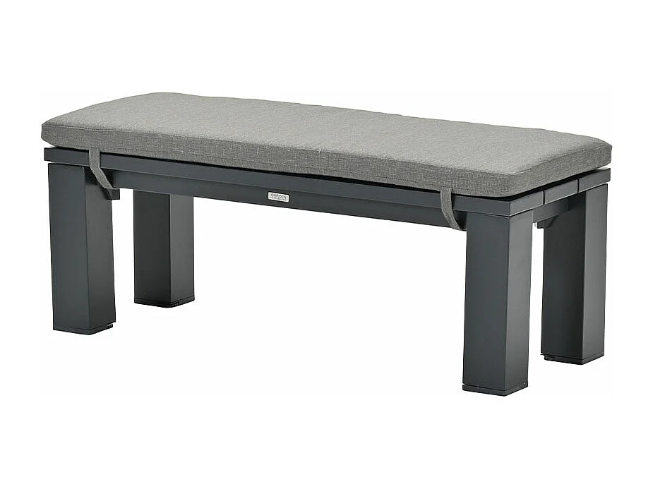 Banc de sport Garden Impressions Nika sable look en teck 115,5 x 43 cm