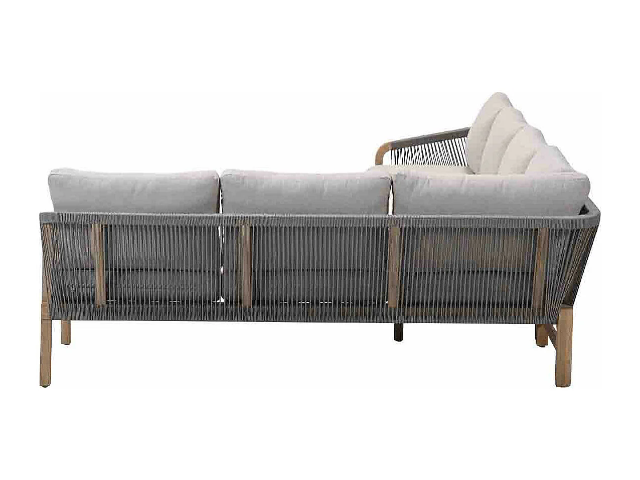 Garden Impressions Alora lounge dining set 2-delig rechts - grey sand