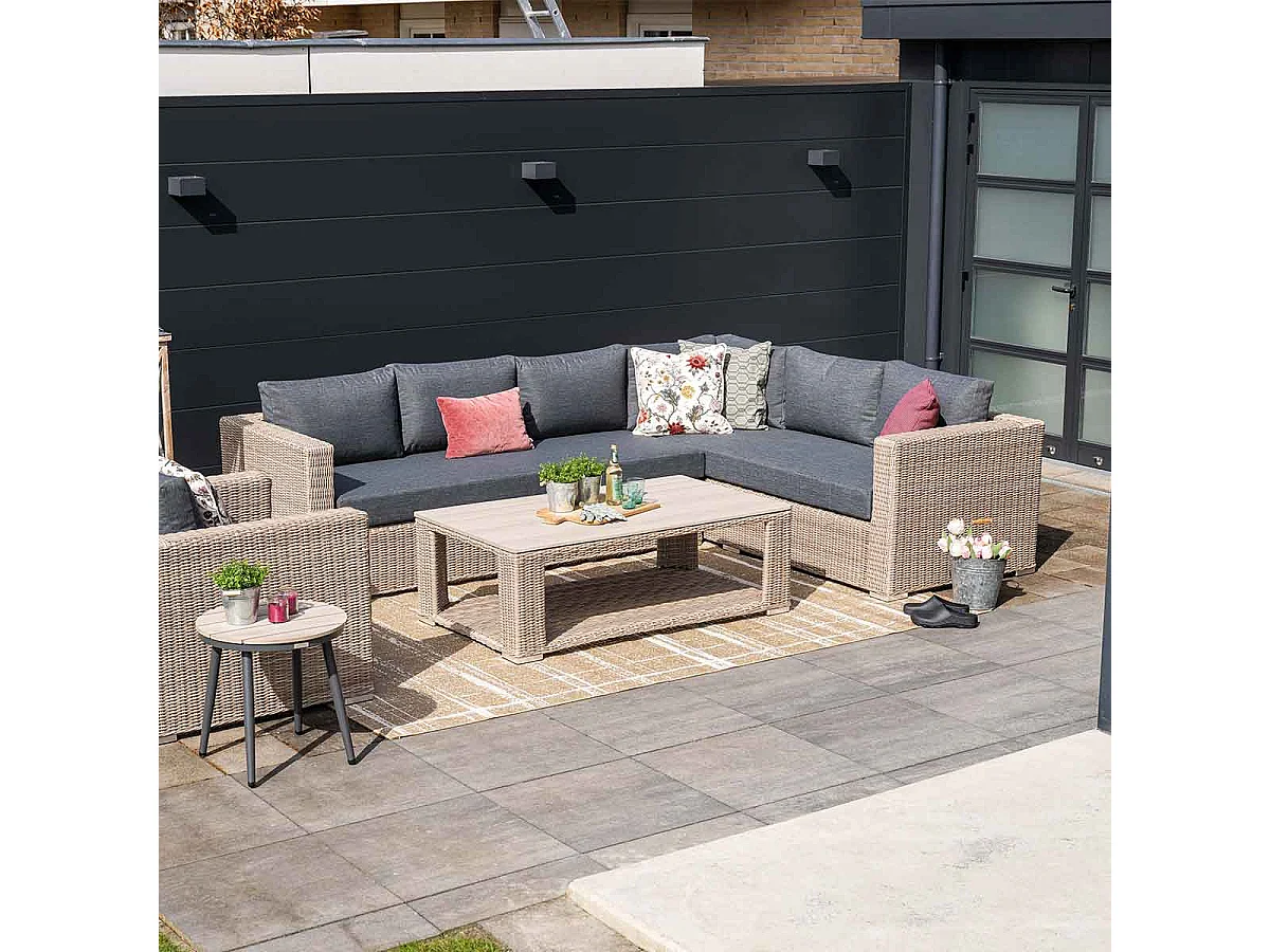 Garden Impressions Tennessee loungebank 2-delig rechts - vintage willow