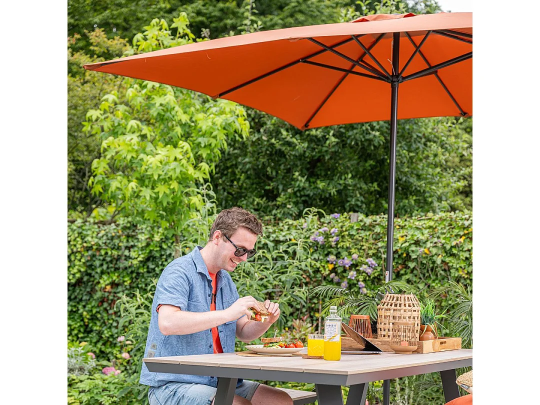 Parasol Garden Impressions Lotus cuivre 250x250 cm