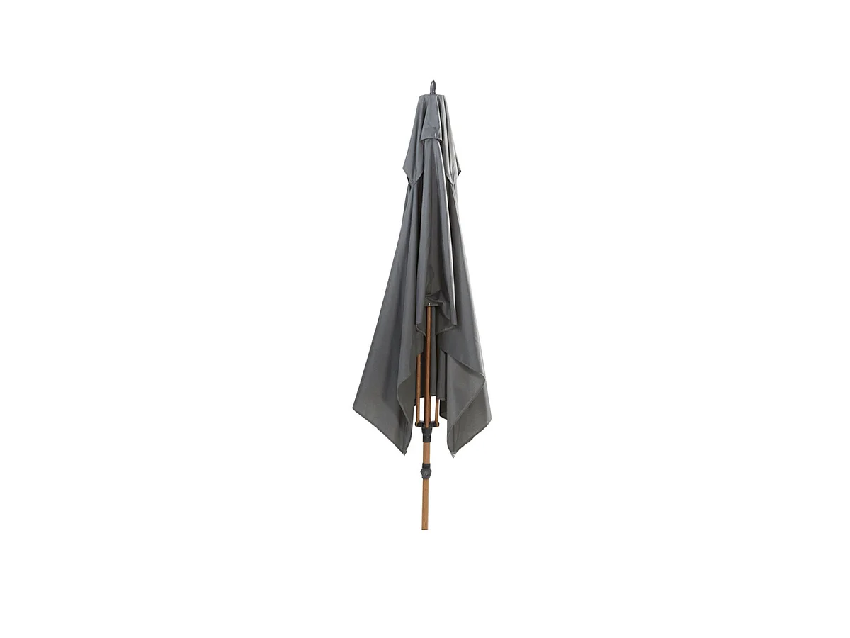 Parasol 4 Seasons Azzurro anthracite solefine cadre aspect bois Ø300 cm