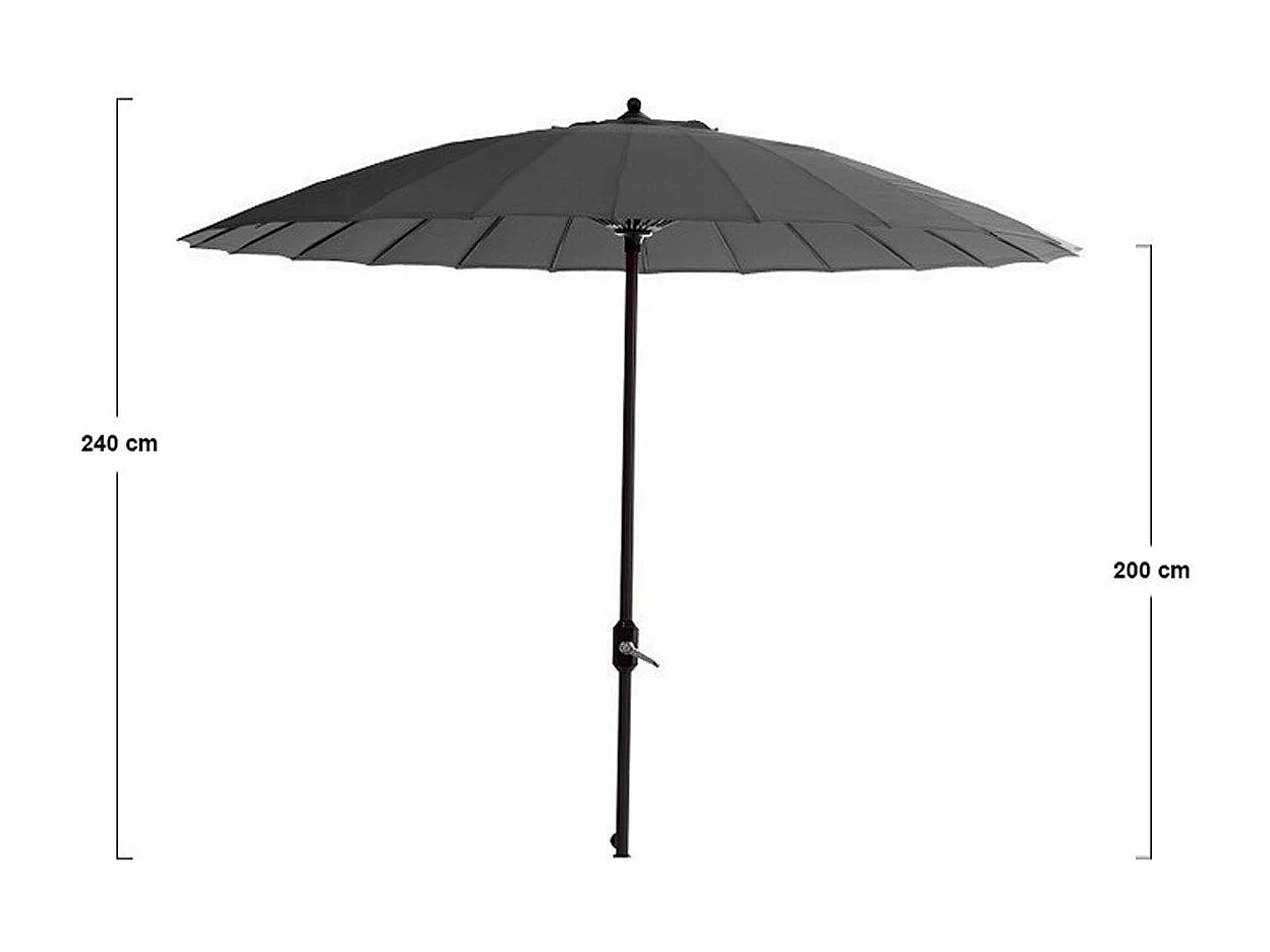 Parasol Garden Impressions Manilla gris foncé Ø250 cm