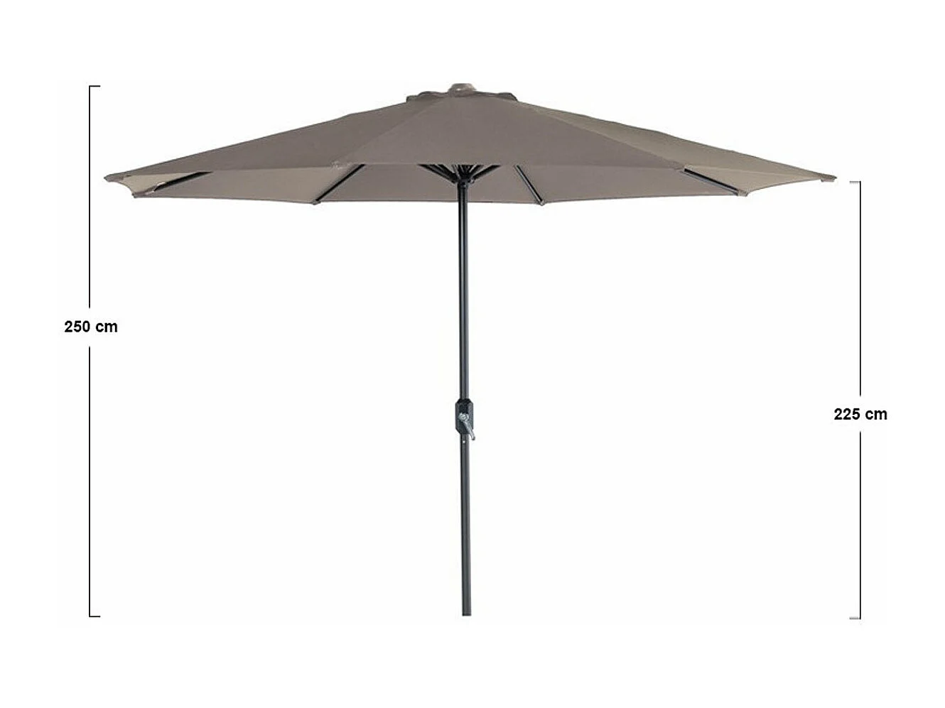 Garden Impressions Lotus Parasol Ø300 cm - taupe