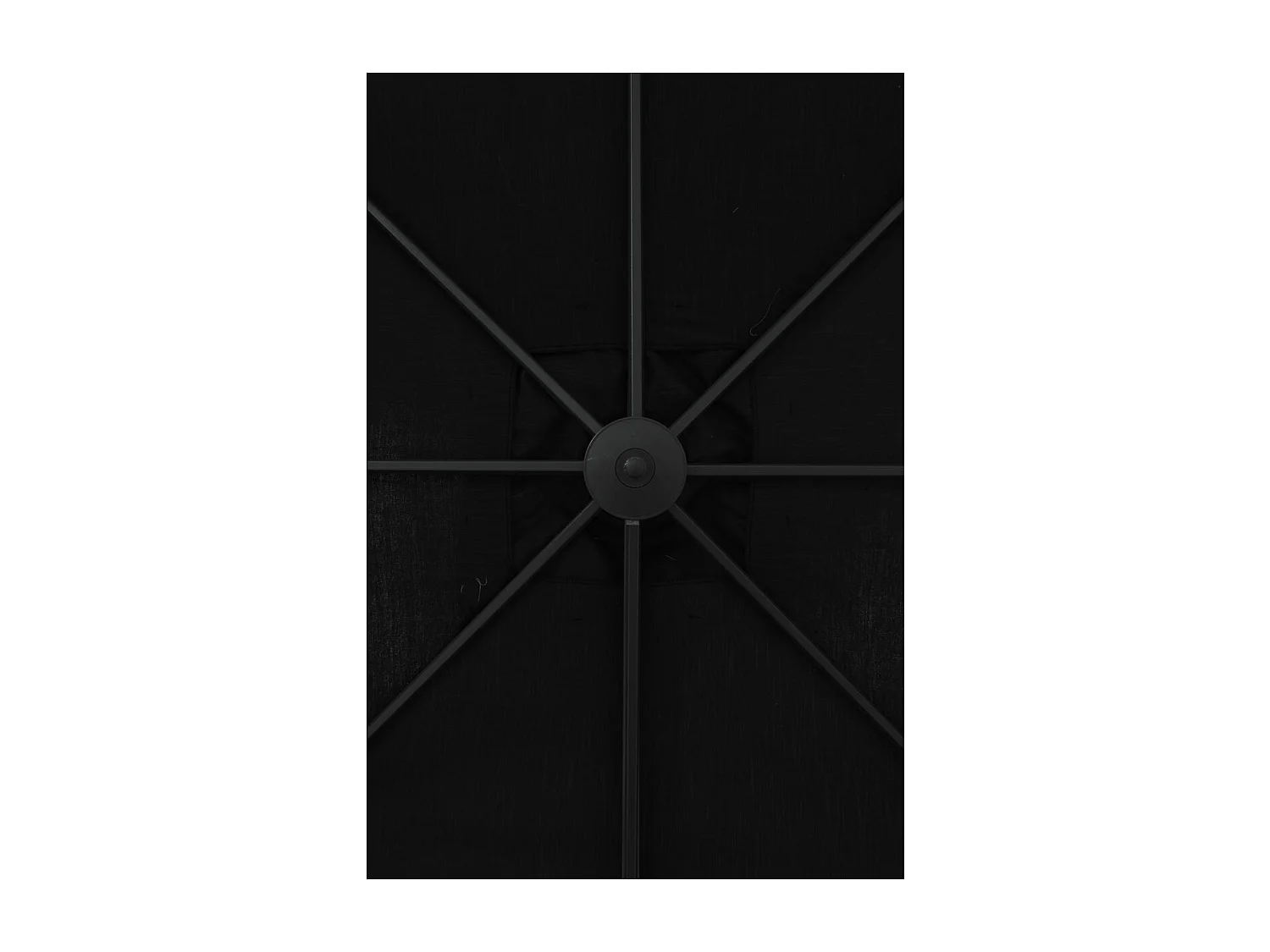 Garden Impressions Zweefparasol Hawaii Deluxe 300x300 - donker grijs - zwart