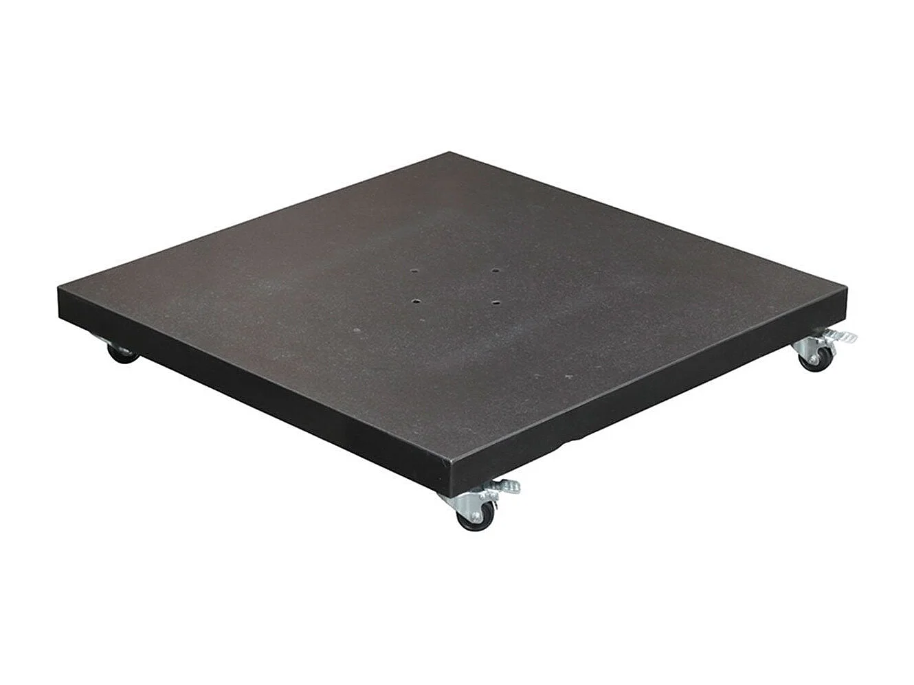 Garden Impressions Hawaii zweefparasol 300x300 cm carbon black / ecru met 90kg verrijdbare parasolvoet en parasolhoes