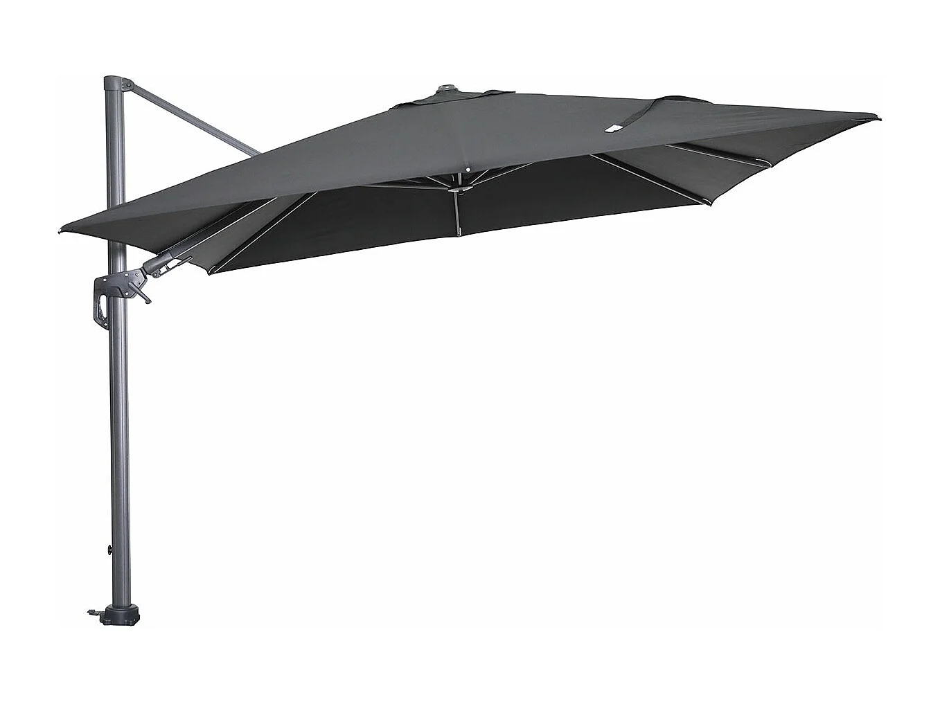 Garden Impressions Hawaii zweefparasol 300x300 cm - frame carbon black - doek zwart