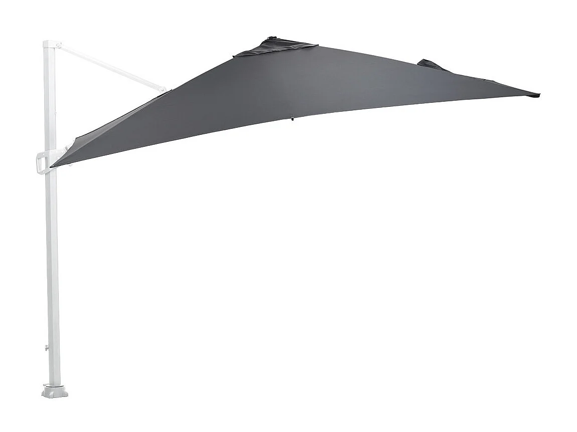 Garden Impressions Zweefparasol Hawaii 300x300 - wit - zwart