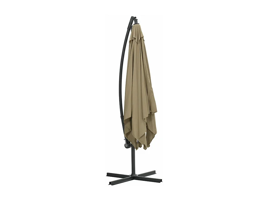 Parasol Garden Impressions Corfu gris foncé/taupe 250x250