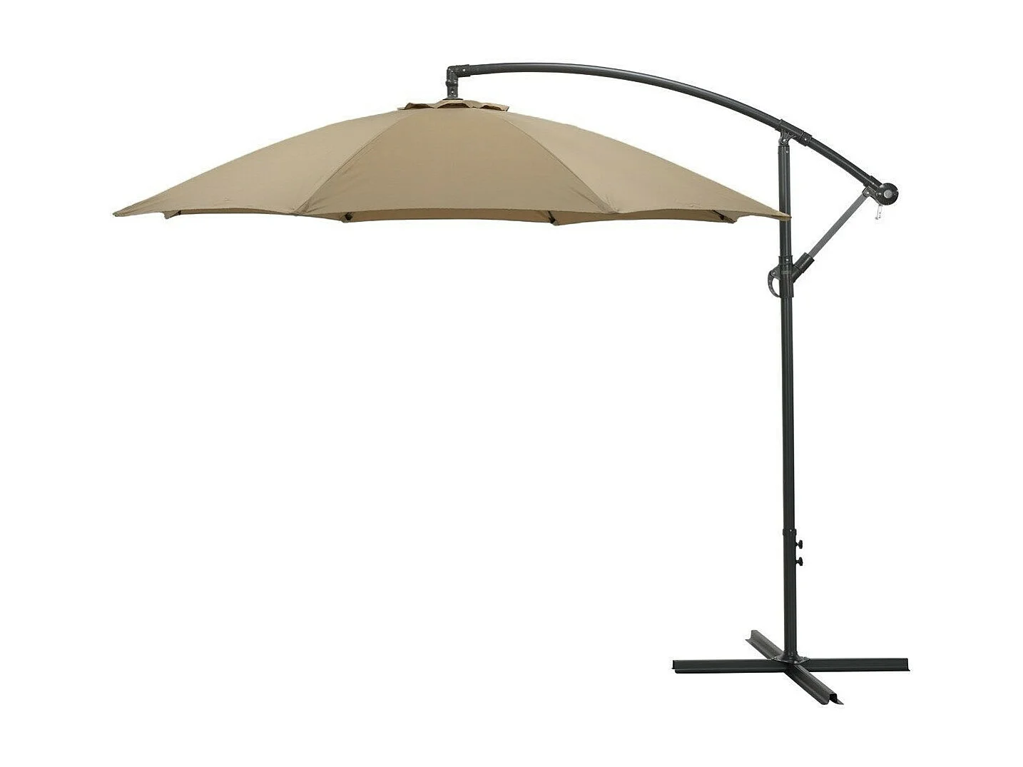Parasol flottant Garden Impressions Athènes taupe Ø300 cm
