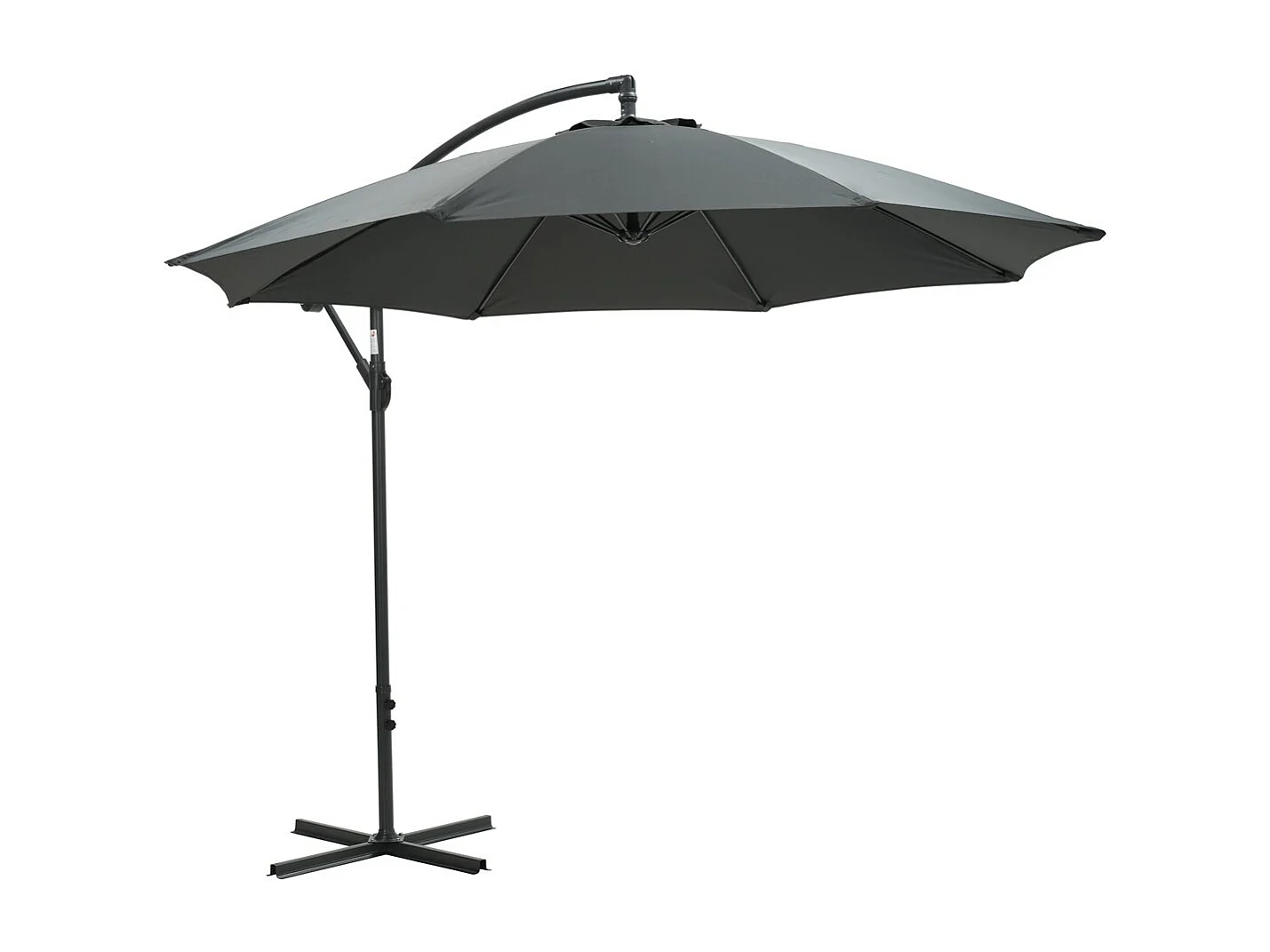 Parasol flottant Garden Impressions Athènes gris foncé Ø300 cm