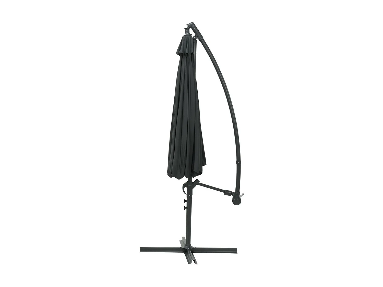 Parasol flottant Garden Impressions Athènes gris foncé Ø300 cm