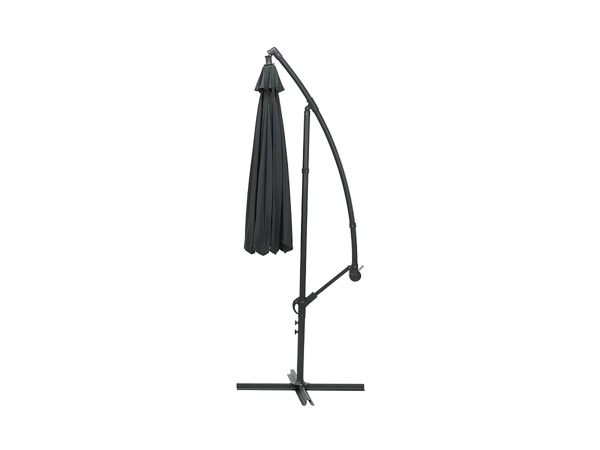 Garden Impressions Athene Zweefparasol Ø300 cm donker grijs