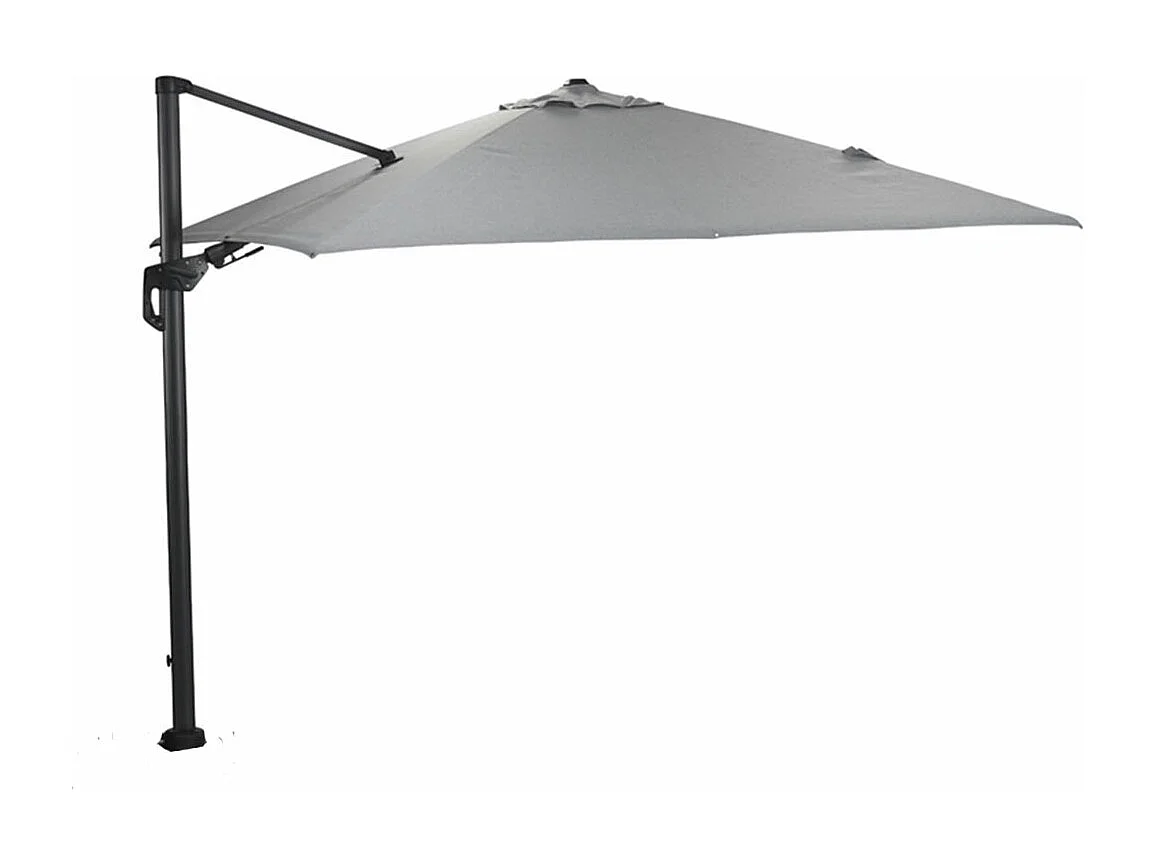 Garden Impressions Zweefparasol Hawaii Deluxe 300x300 - donker grijs - licht grijs